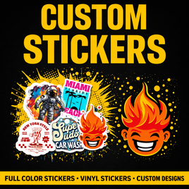 Order Custom Stickers by Size – Bulk Discounts Fast Printing