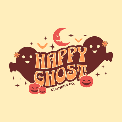 Happy Ghost- DTF Transfers