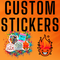 Order Custom Stickers by Size