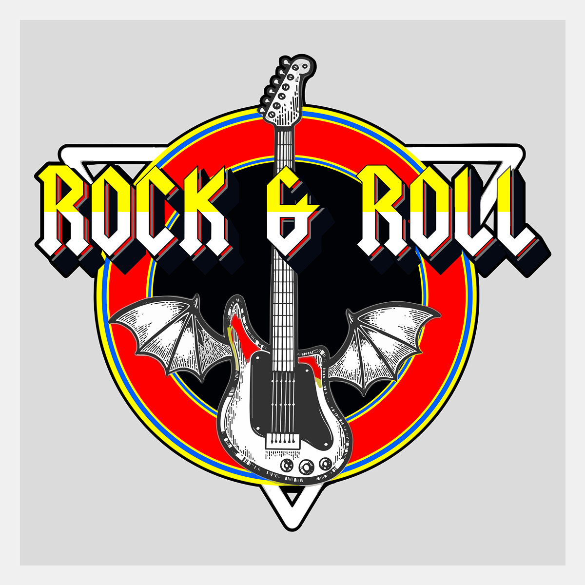 direct to film transfer rock and roll design