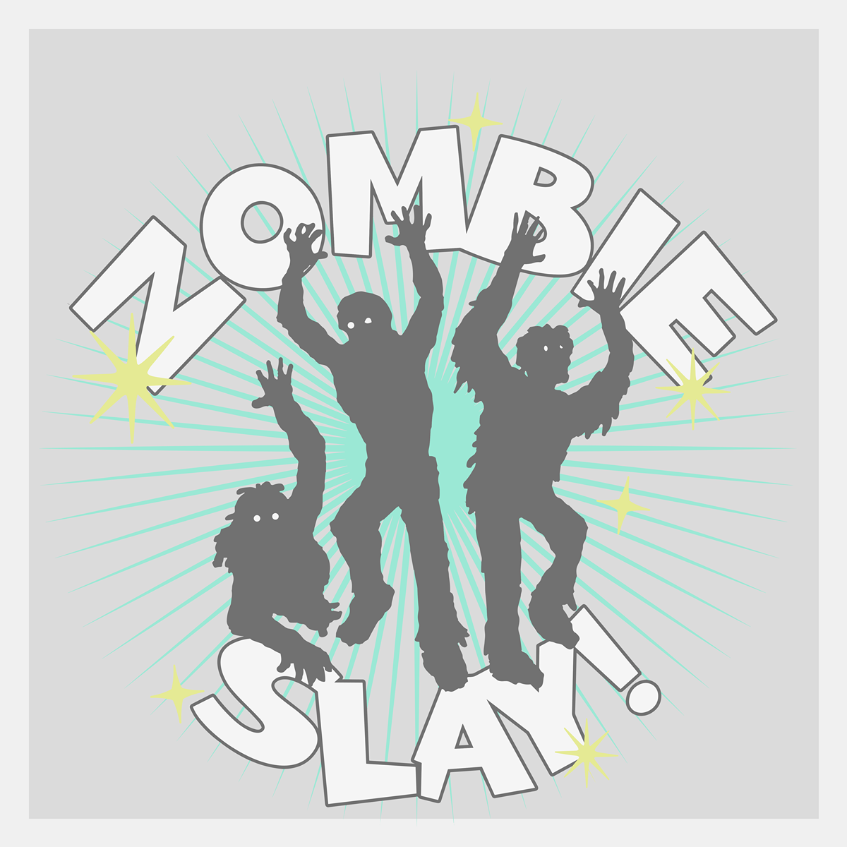 direct to film transfer zombie slay design