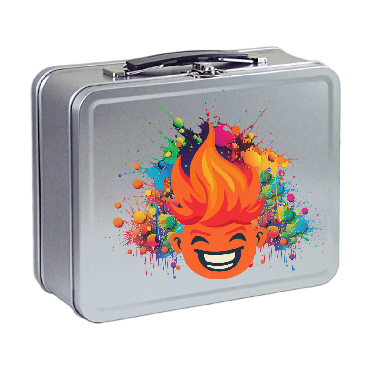 Custom stickers on a lunch box