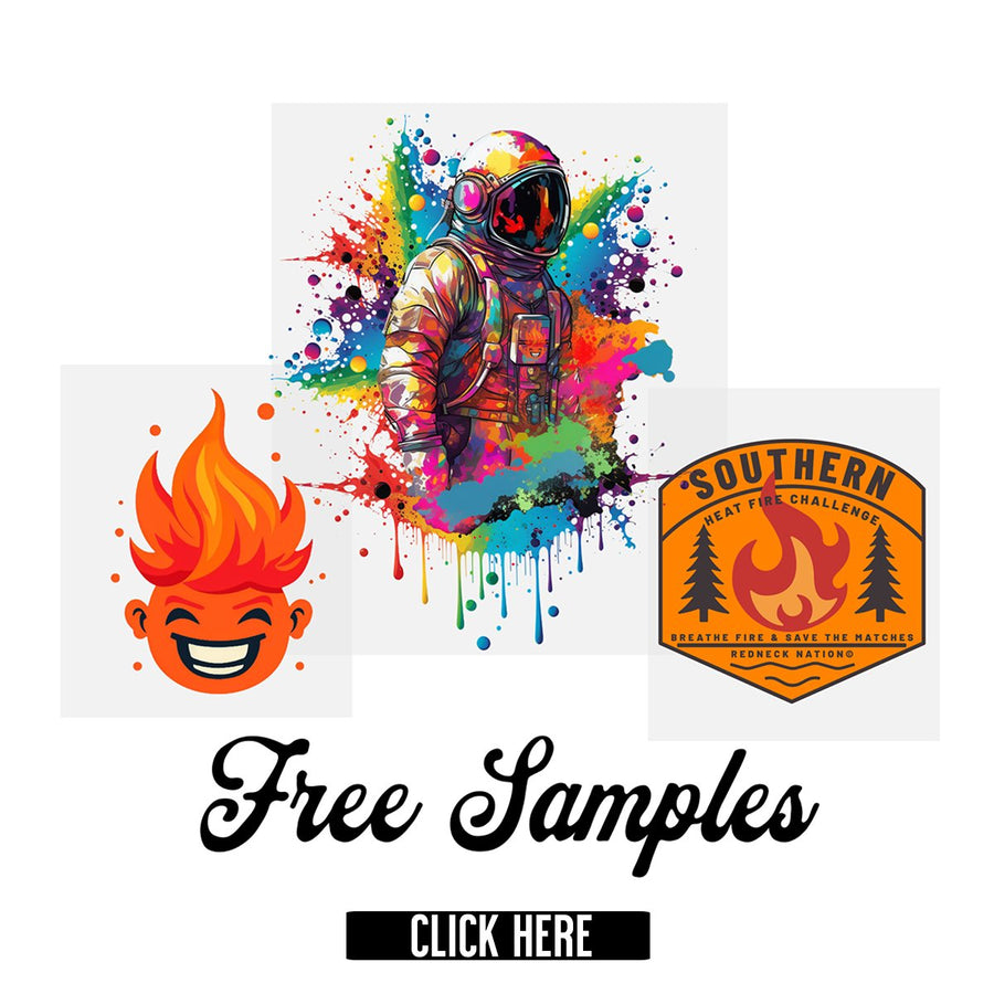Free Dtf Transfer Sample Pack Influencer Heat