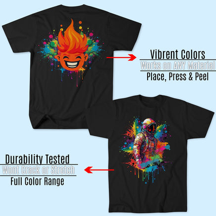 Order Custom DTF Transfers by Size - Influencer Heat
