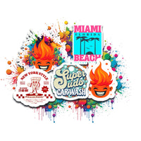 Order Custom Stickers by Size - Influencer Heat